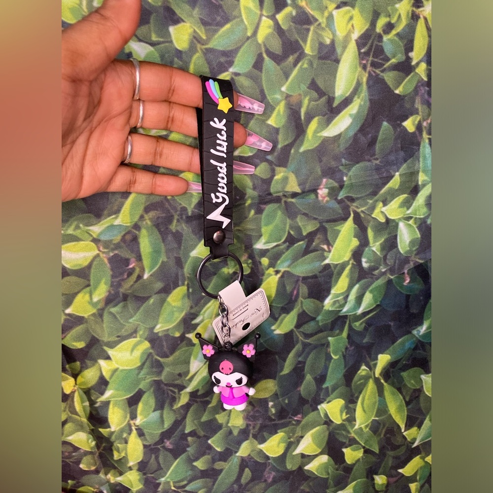 ‼️SOLD‼️Kuromi Black & Purple Keychain